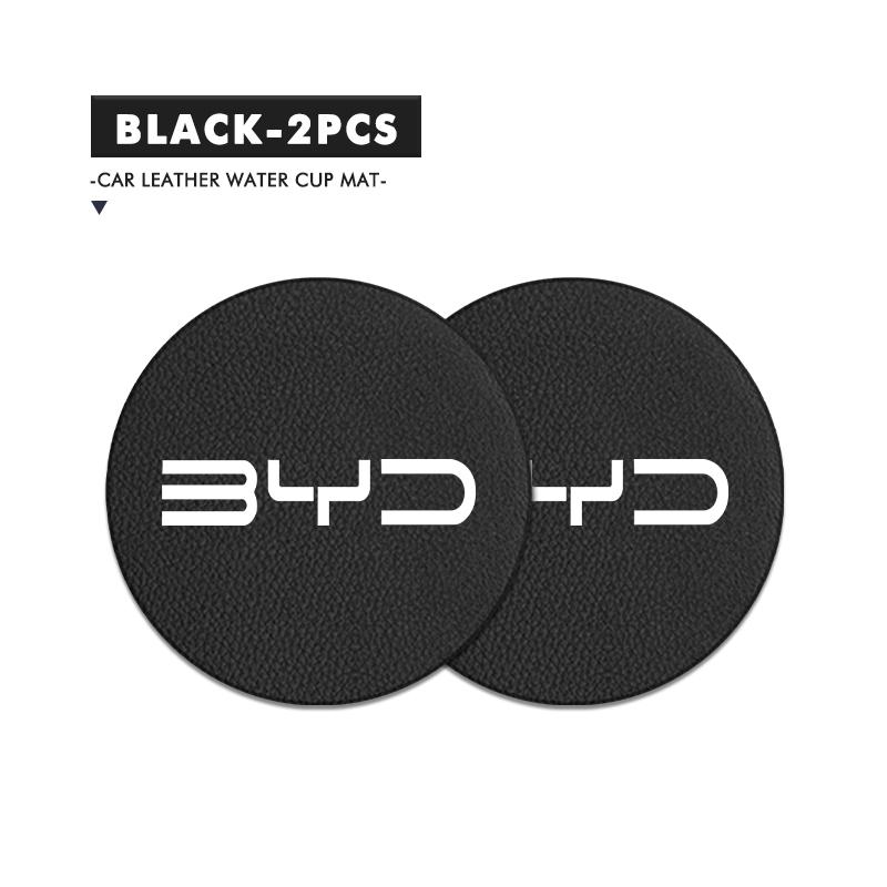 

Auto Cup Holder Pad Anti-Slip Leather Durable Decoration For BYD Atto F0 G3 I3 Ea1 F3 E6 Yuan Plus Song Max Tang Dmi