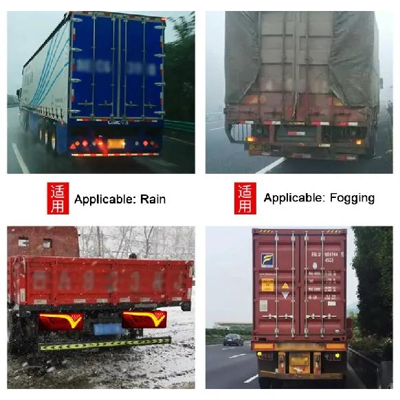 2Pcs 12V/24V Car Trailer Trucks Tail Lights Car LED Rear Tail Light Running Turn Signal Rear Lamps Lorry Bus Taillight Parts