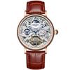 KINYUED J078 Popular Men's Mechanical Watches High Quality Leather Band Life Waterproof Automatic Men's Watch