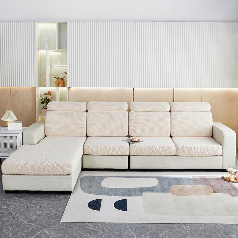 Furniture Protector Couch Covers For Sofas Thick Jacquard Sofa Seat Cushion Cover Anti-Dust Removable Seat Slipcover Kids Pets
