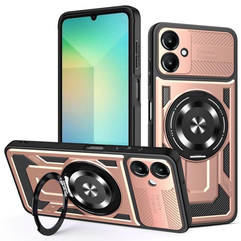 

Luxury Magsafe Magnetic Wireless Charging Armor Case For Samsung Galaxy A56 A16 A06 Military Finger Ring Holder Protective Case For samsung A56