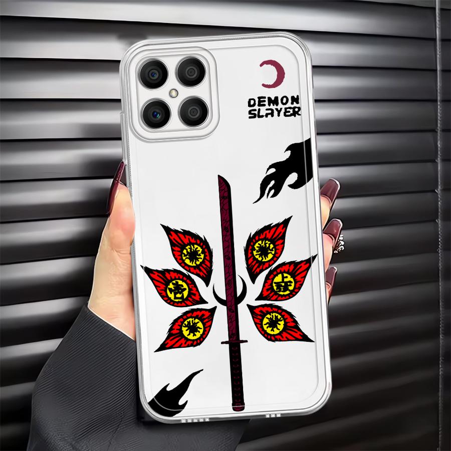 Case for Honor 90 Lite X8 X8a X9a X7b X9b X8b Soft Phone Cover Anime Kokushibo