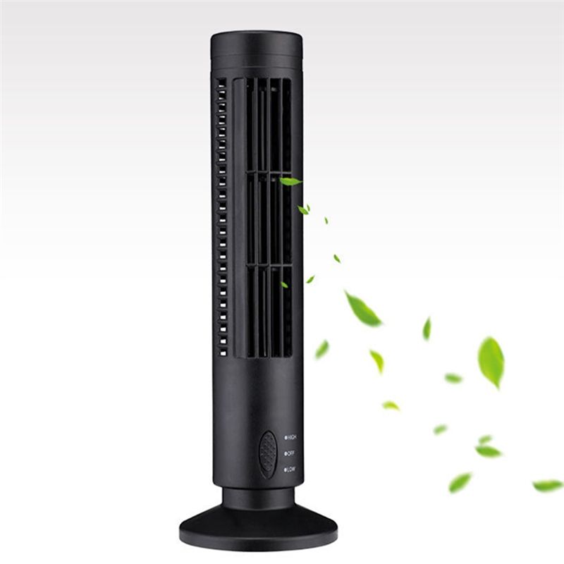 BHBL Новый USB Башенный Вентилятор Безлопастной Вентилятор Башня Электрический Вентилятор Мини Вертикальный Кондиционер, Безлопастной Напольный Вентилятор Черный China Mainland