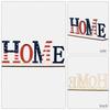 Alphabet Unique Wooden Ornament Independence Day Decor For Home And Cheer Holiday