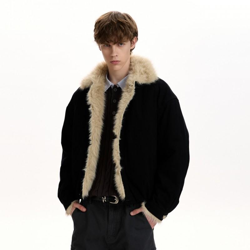 Mens Vintage Old Money Thick Warm Winter Cotton Parka Casual Loose Padded Coat