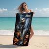 Personalized Zombie Girl Hair Beach Towel Microfiber Beach Towel Thin Absorbent for Beach Swimming Yoga Bath Sports. 0910310
