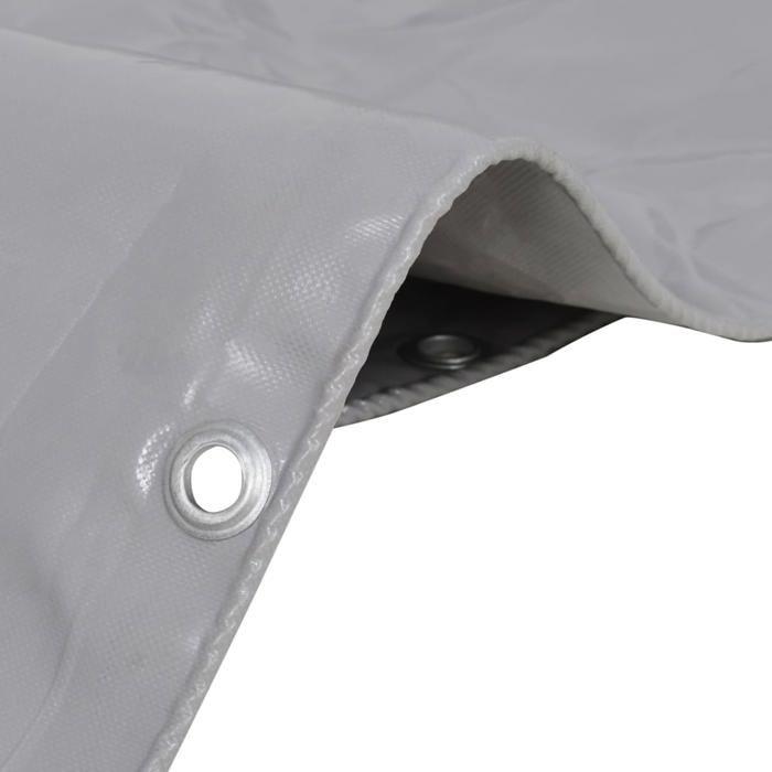 VidaXL Bâche 650 g / m² 3 x 6 m Gris