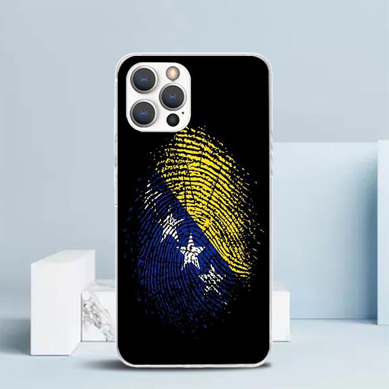 Bosnia And Herzegovina Flag Phone Case For IPhone 16 17 Air 16E 15 14 Plus 13 Mini 12 11 Pro Max 7 8 + SE 2020 Soft TPU Back Cov
