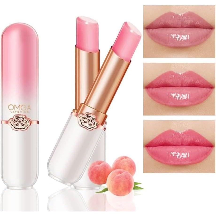 LIANGNISHI Color-changing Lipstick Temperature-changing Jelly Moisturizing Lip Cream Peach Lipstick-06#peach