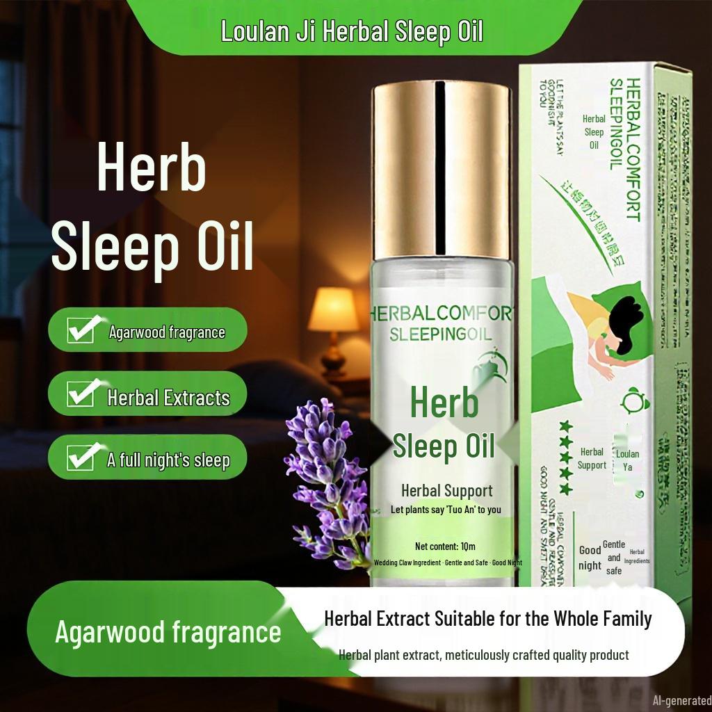 Loulan Ji Natural Herbal Sleep Oil & Soothing Cream