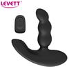 LEVETT Prostate Massager Vibrator Ass Sex Toys For Men Silicone Anal Plug Gay Male Beads Vibrating Butt Plug Adult Masturbator