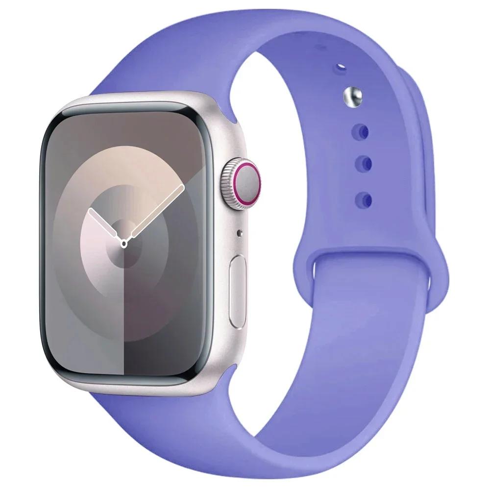 Silicone Strap For Apple Watch Band 44mm 40mm 45mm 41mm 49mm 42mm 45 44 mm bracelet iwatch series 7 se 3 5 6 8 9 Ultra 2 bands
