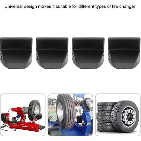 Für Reifenmontiermaschinen Felgenklemme Teile Gorgeri 4 Stück Reifenmontiermaschine Klemme Abdeckung, ST4027645 Backen Schützer Schutz Abdeckungen Reifenmontiermaschine Klemme Abdeckung