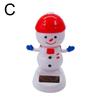 2022 Christmas Cute Car Ornament Solar Dancing Christmas Tree Snowman Santa Claus Elk Automatic Swing Car Interior Decoration