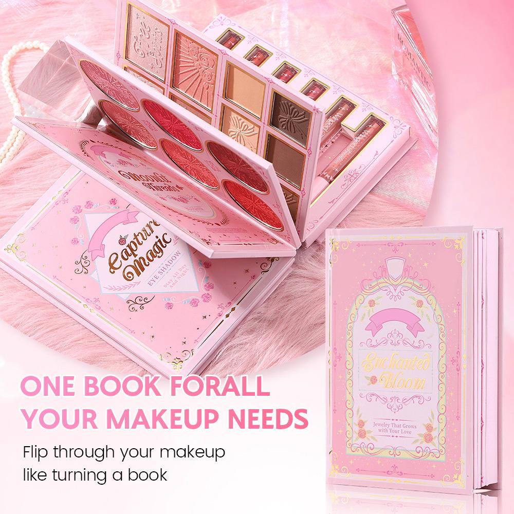 6 Layer Makeup Book, Book-style Foldable Makeup Tray Set, Makeup Set Foldable Book. It Covers All Your Makeup Needs,10ml