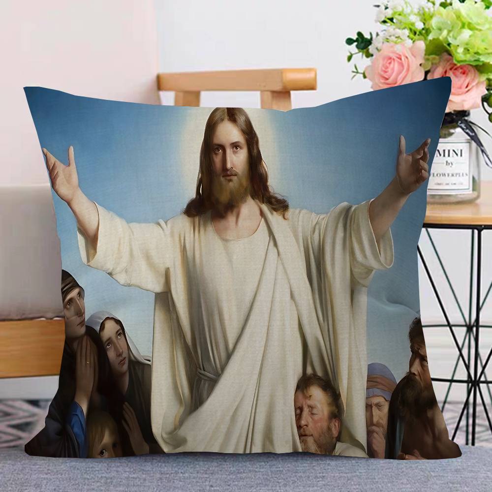 Einfache Kreuz Jesus Personalisierte Kissenhülle Kinderzimmer Wilde Party Deko Kissenbezug Kindergeburtstag Dusche Geschenk