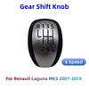 Für Renault/Laguna Mk3 2007-2014 Hochwertiger 6-Gang PU-Leder Auto Schaltknauf Hebel Schalthebel Handkugel Autozubehör