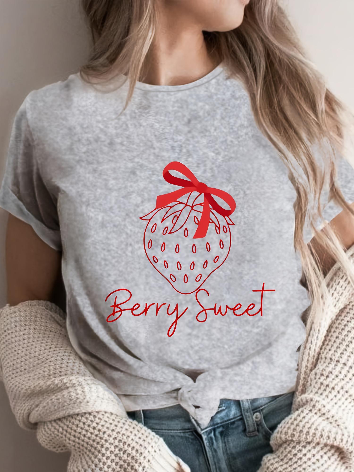 Strawberry Ribbon Berry Sweet T-shirt S