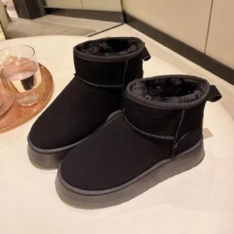 Snow Boots, Women's Shoes, New Thick-soled Ankle Boots, Thickened Anti-slip Cotton Shoes
