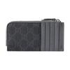 Gucci GG Logo Zipper Wallet Unisex Wallet Dark-Gray 795233-FACQC-1048