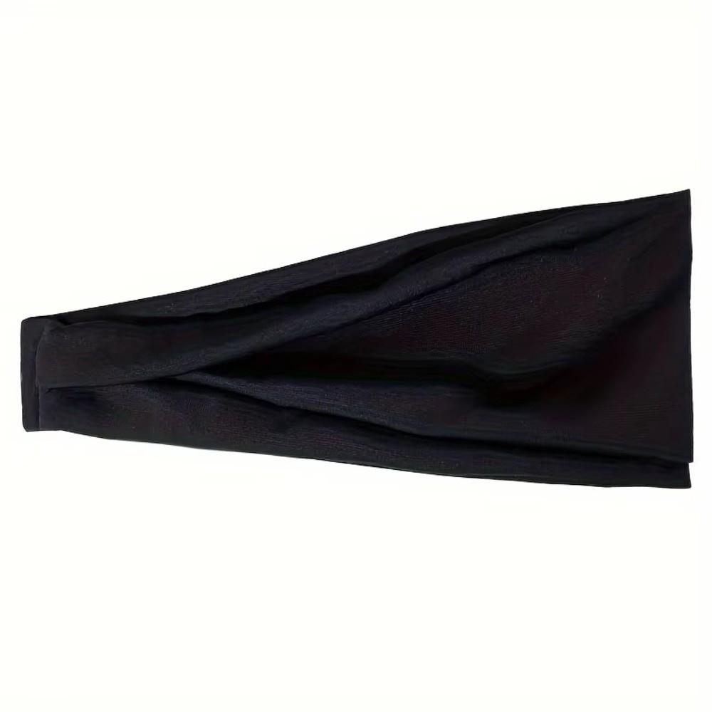Stretch Fabric Yoga Headband Sweat Absorbent Head Wrap New Workout Headband  Workout Accessories