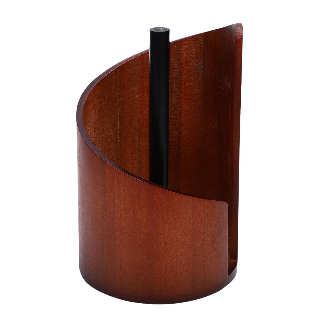 Portarotolo di Carta Decorativo in Legno, Supporto Verticale per Rotolo di Carta per Cucina Bagno