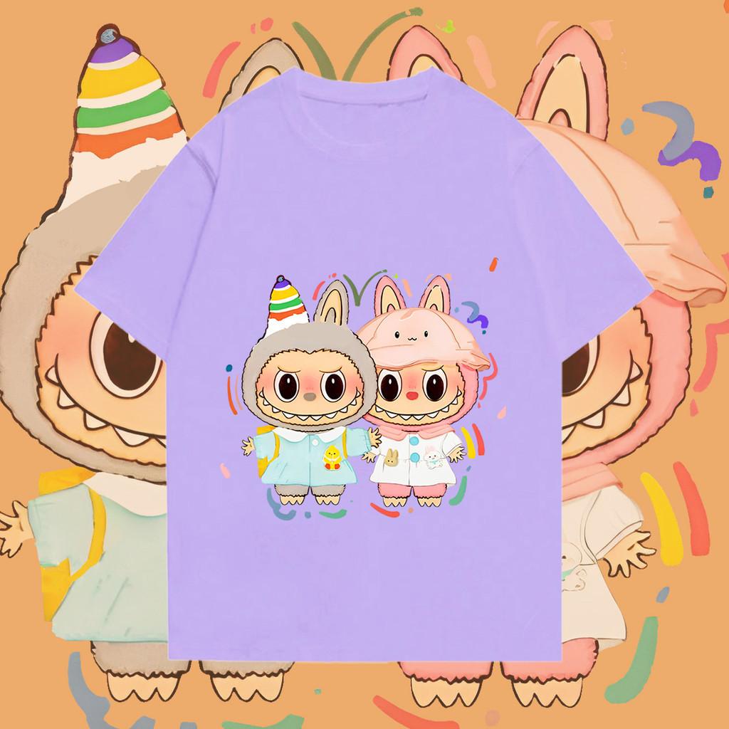 

LABUBU 3D Printing Printed T-shirt Fashion Loose Style Short Sleeved Boy or Girl Clothes XXXL