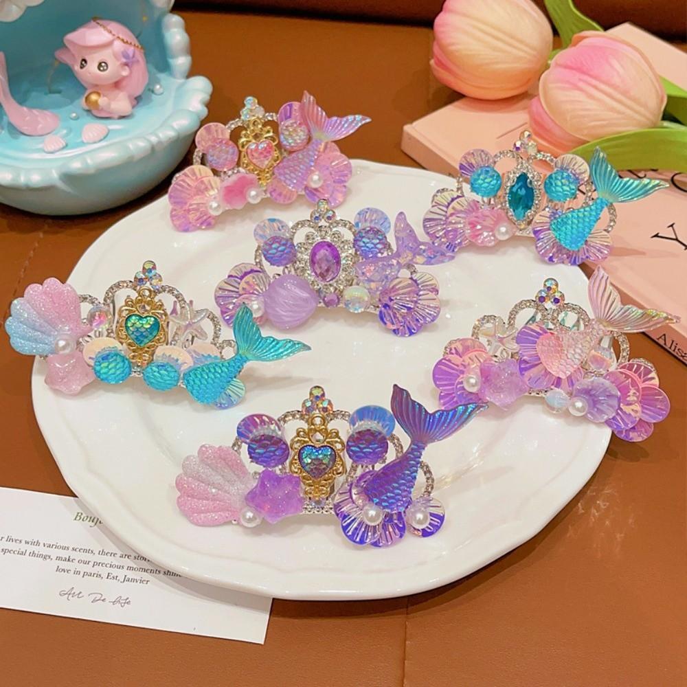 Headwear Hair Comb Marine Style Hair Fork Fashion Mermaid Princess Crown  Girls
