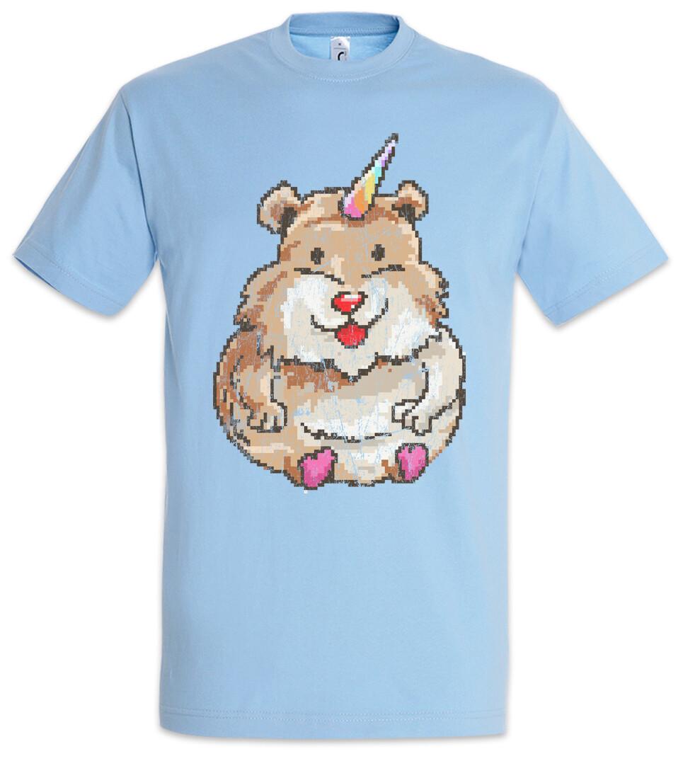 Hamstercorn T-Shirt Hamster Unicorn Fun Geek Nerd Pixel Retro Gamer Gaming XL