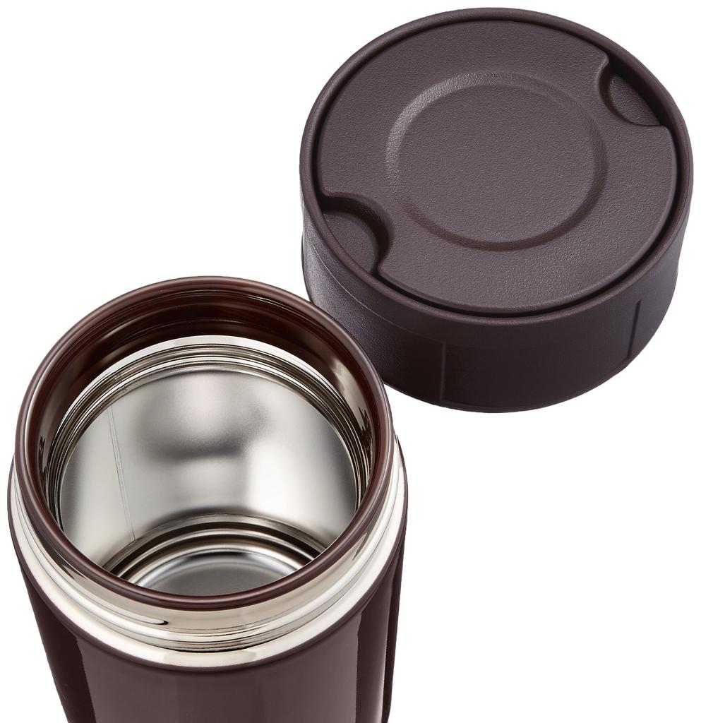 ZOJIRUSHI Stainless Steel Food Dark Jar, 450ml, Cocoa, SW-HC45-TD