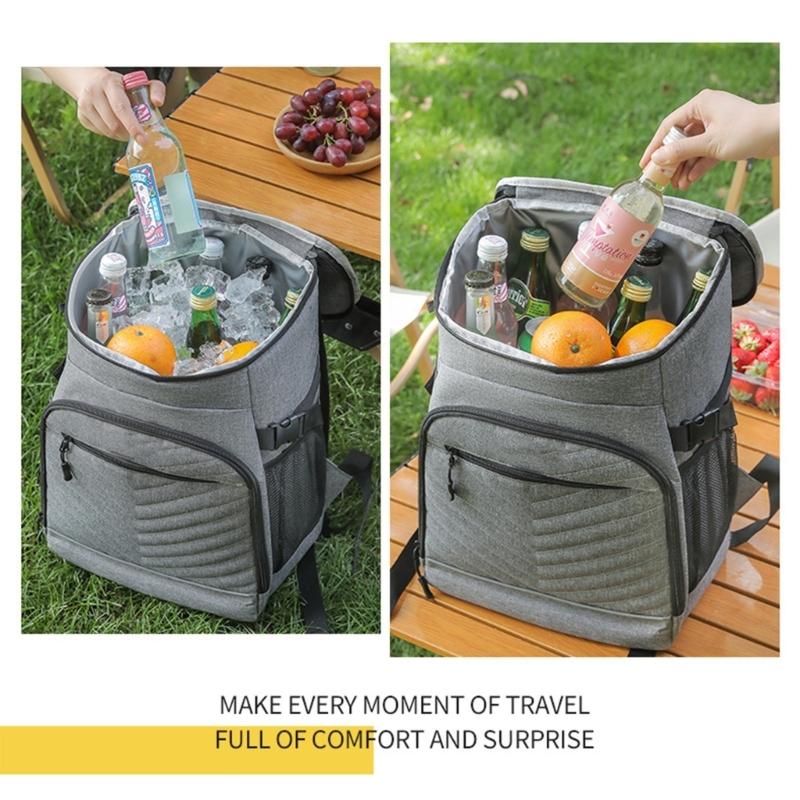 Double Shoulder Support Picnics Bag Durability Camping Coolers Backpacks with Leakproof for Outdoor Activity