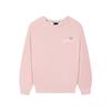 Solid Color Long Sleeve Pullover Round Neck Warm Sweatshirt Women Sweatshirt L425W098-01NX