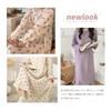 [Narebualo Cietupoop] Women's Pajamas, Dress, Long Sleeve, Room Wear, Thin, Breathable, Sweat Absorbing, Lace Buttons, Skin-friendly, Slimming,
