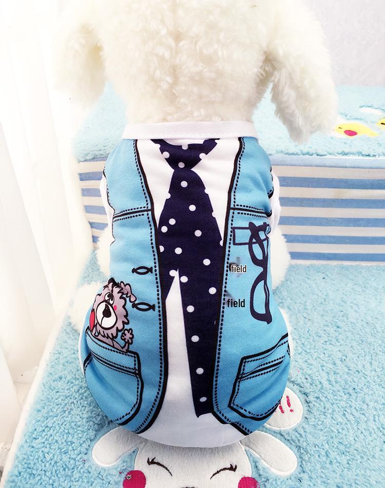 

Летний дышащий жилет для маленьких собак - Дизайн «Мишка Тедди» и «Панда» S