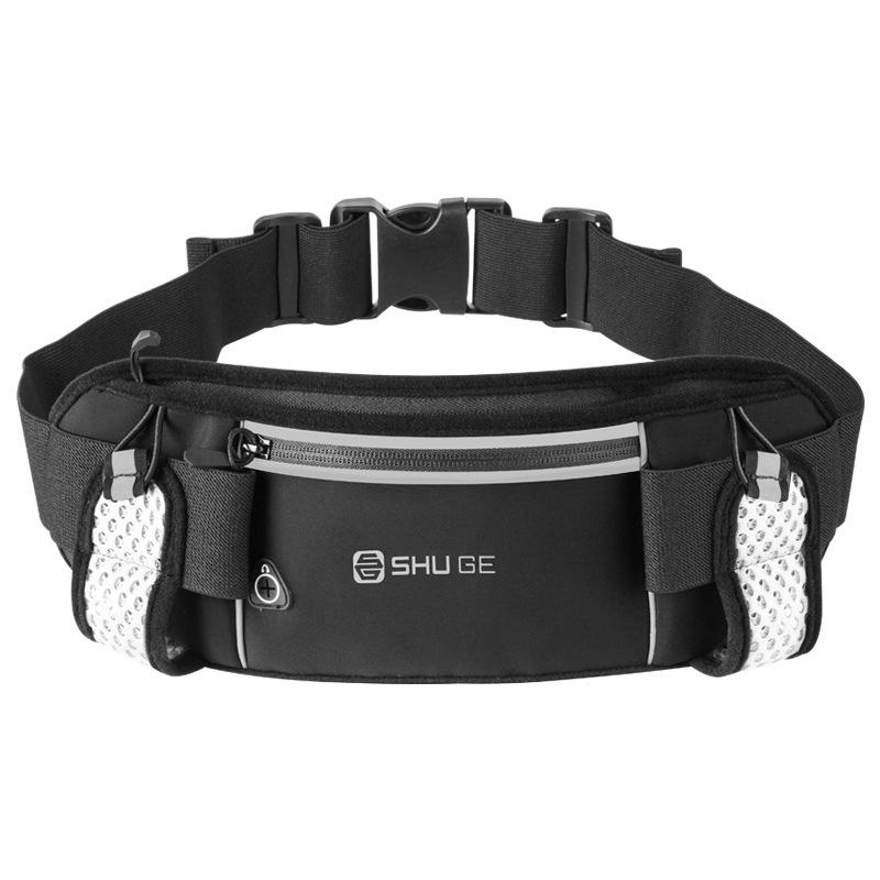 Unisex Sports Waist Bag with Dual Water Bottle Holders for Running, Hiking, and Outdoor Adventures
