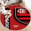 Clube De Regatas Do Flamengo Round Area Rug,Carpet Rug for Living Room Bedroom Sofa Playroom Decor,Non-slip Floor Mat