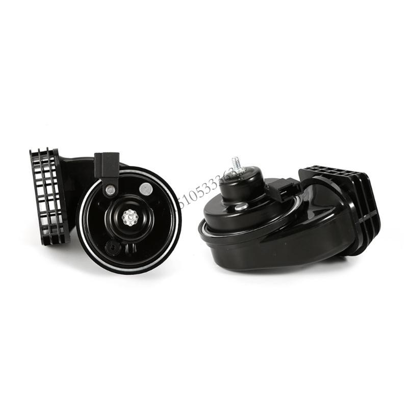 090E Laute Autohupe 12V Elektrische Schneckenbahn-Hupe Super laute wasserdichte Hupe für Motorrad Auto LKW SUV