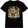 Musik T-Shirt DJ Lautsprecher Forever Grafik Rave Festival Tee