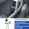 Carbon Fiber Door Window Lift Button Frame Cover For Benz Smart Fortwo 2011-2015