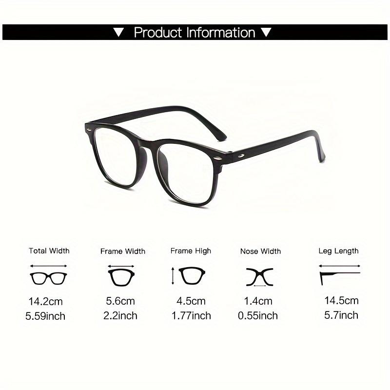 1pc Blue Light Blocking Glasses  Clear Lens For Women & Men