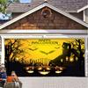 411. Halloween Garage Door Banner Background Cloth Banner Halloween Party Decoration
