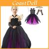 Girls' Halloween Vampire Costume Dress With Puffy Skirt Ursula Inspired Cosplay Outfit