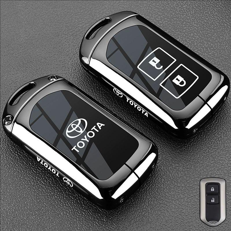 Zinc Alloy Key Cover for Toyota Vitz Camry Corolla RAV4 Highlander Avalon Yaris L - Replacement Key Case for Zihao ZixuanYOTA Yi LH5