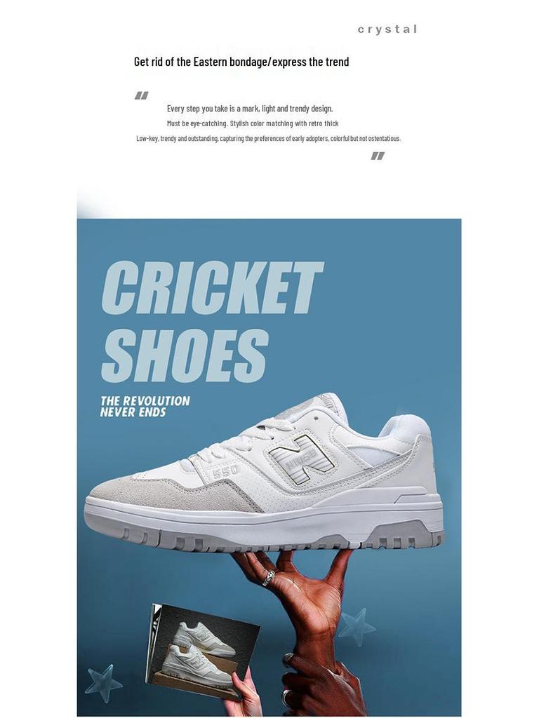 NB550N Men's Retro Canvas Shoes - Versatile Casual Sneakers for Couples and Students