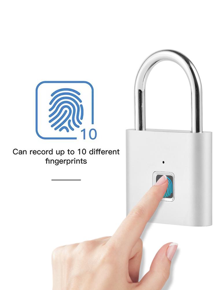 Elektroniczny półprzewodnikowy zamek na odcisk palca Inteligentny zamek do drzwi Akumulatorowa kłódka zabezpieczająca do akademika domu