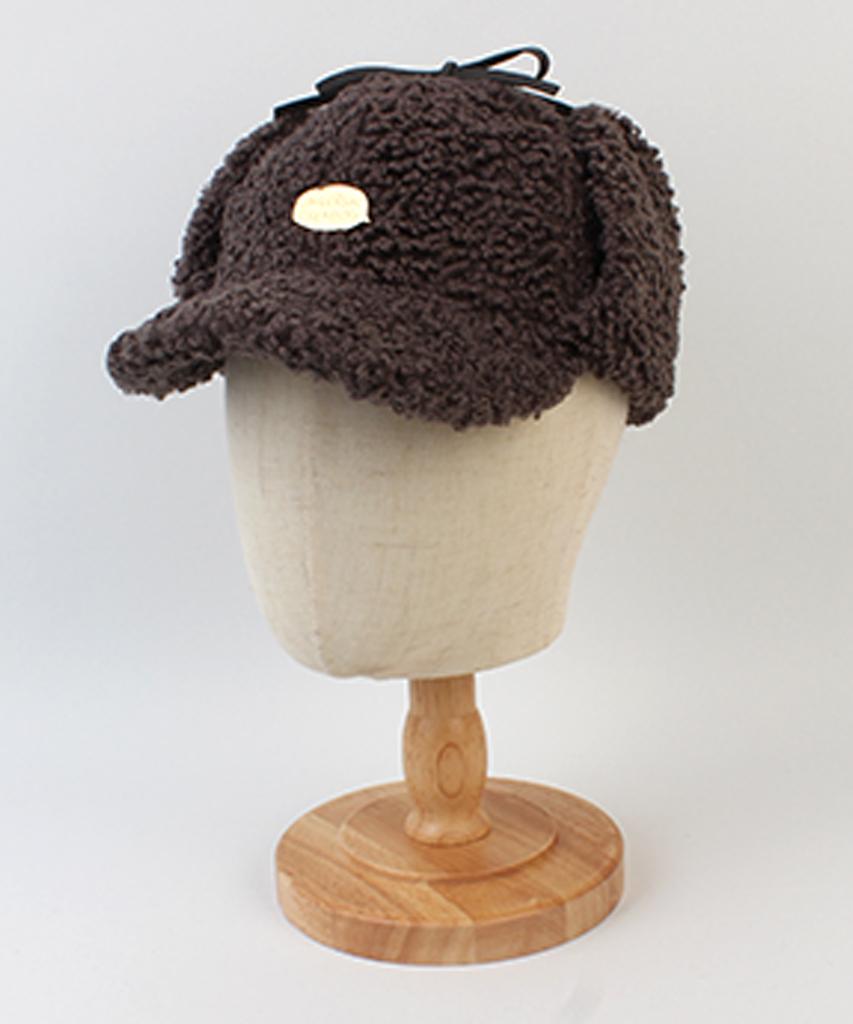 Yunibeosyeolkemiseuteuli Bubble Fleece Gray Earflap Cap