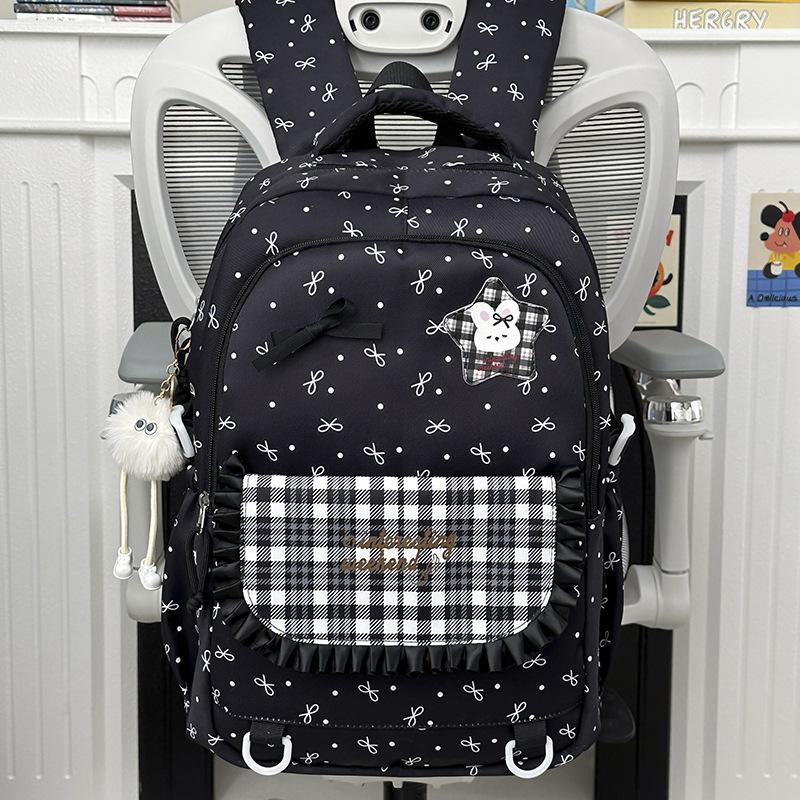 Schoolbag Junior high school girls schoolbag new large capacity high value ins wind children backpack primary school students cute backpack