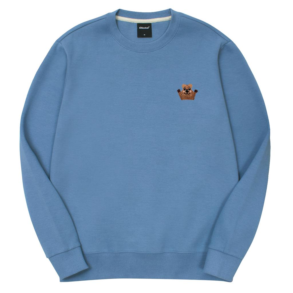 OKSTAR Quokka Embroidered Double-Sided Sweatshirt (Type C)