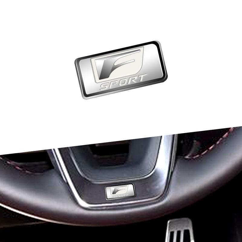 3D Kovový emblém F Sport Emblém na volant auta Nálepky Samolepky Pro IS200 IS250 ES300 GS350 GS430 GX470 ES250 CT200h NX RX