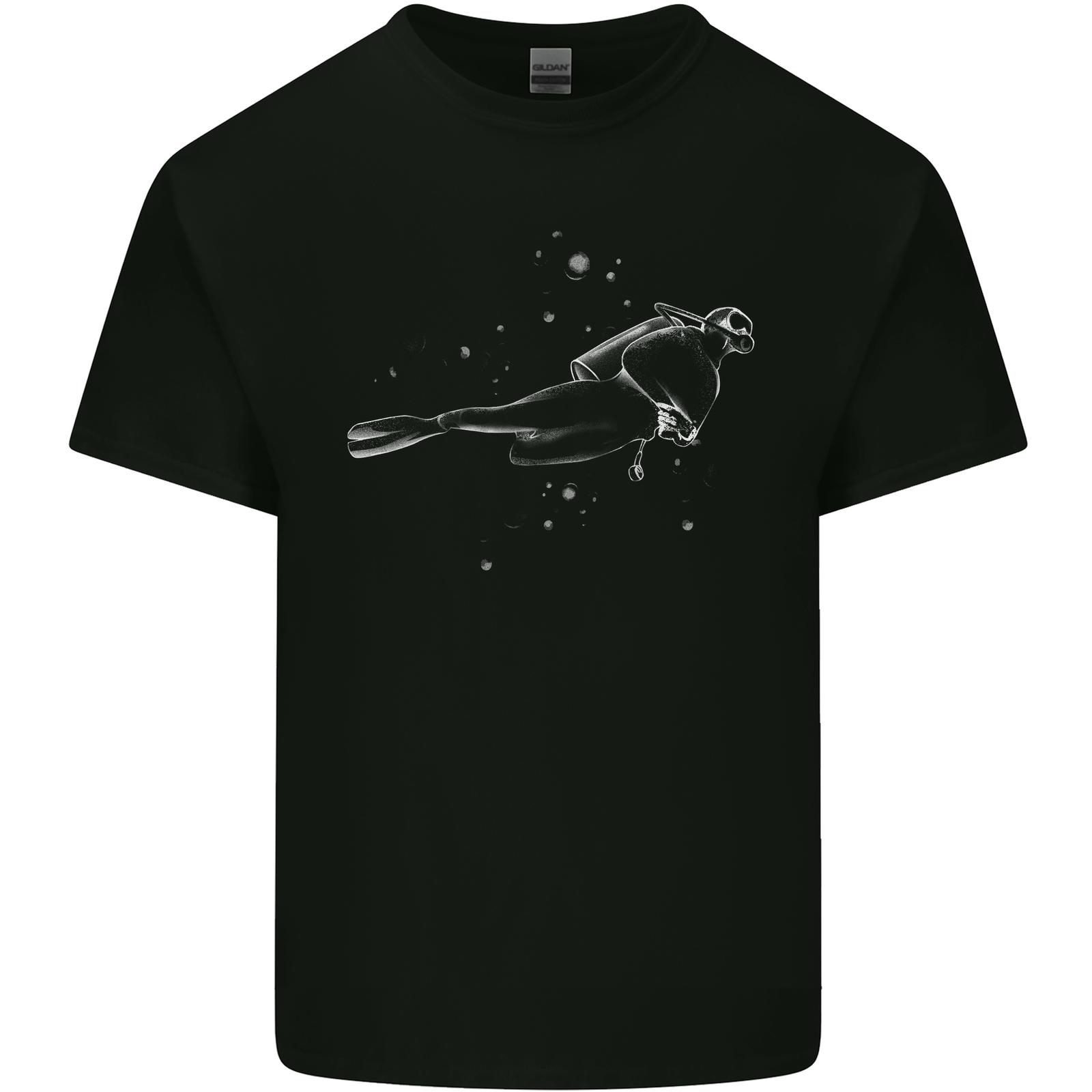 Diving bubbles diving cotton men s t-shirt- XXXXL